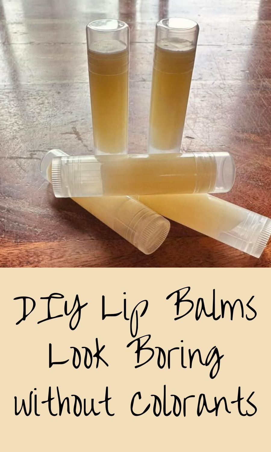 homemade tallow lip balm