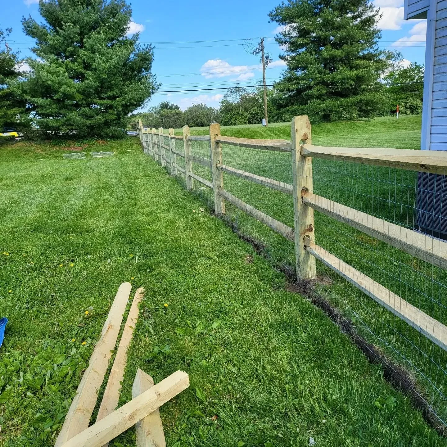 Split Rail Fence around the homestead