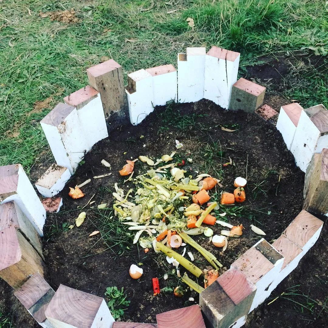 compost pile for chickens