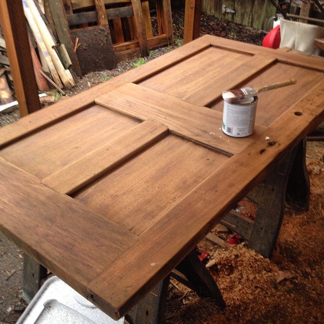old door table