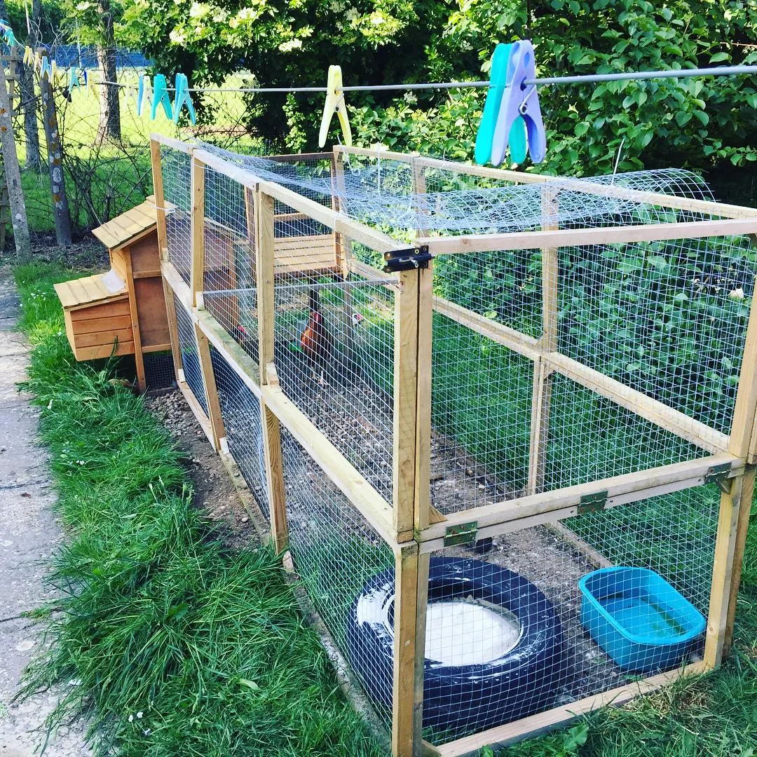 wooden Chicken Run