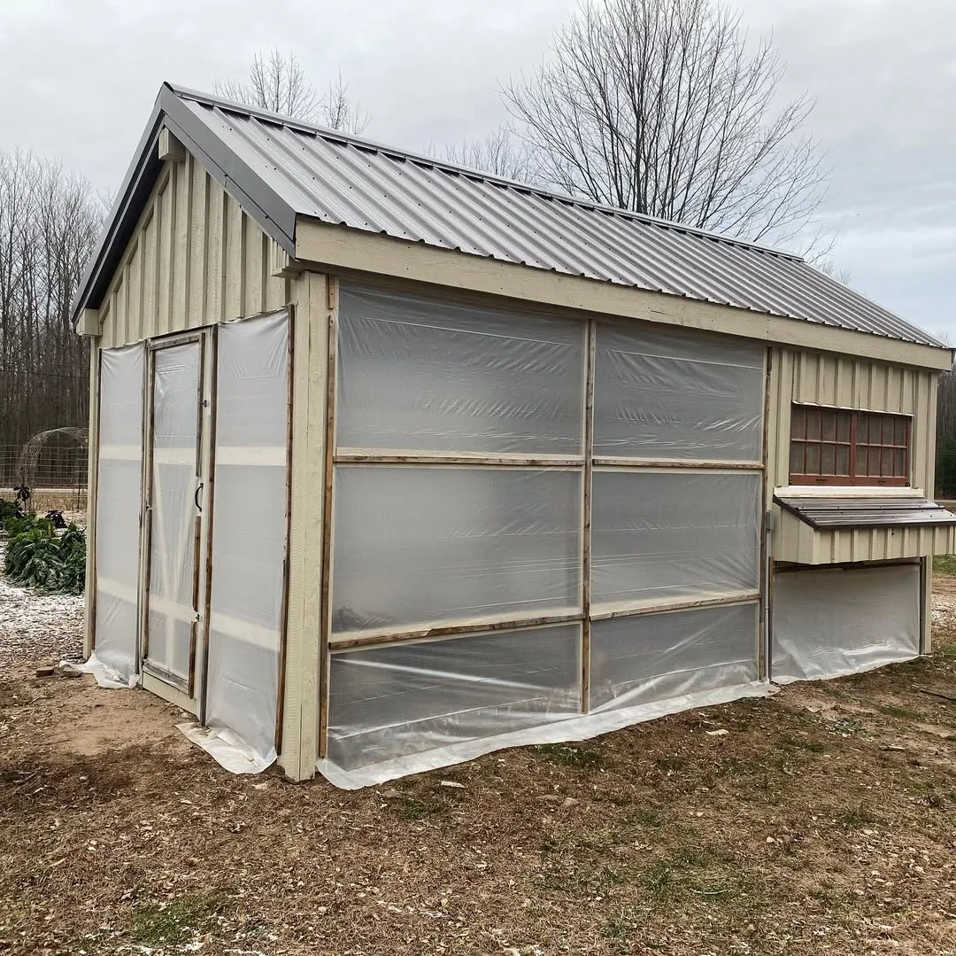 winterized chicken coop
