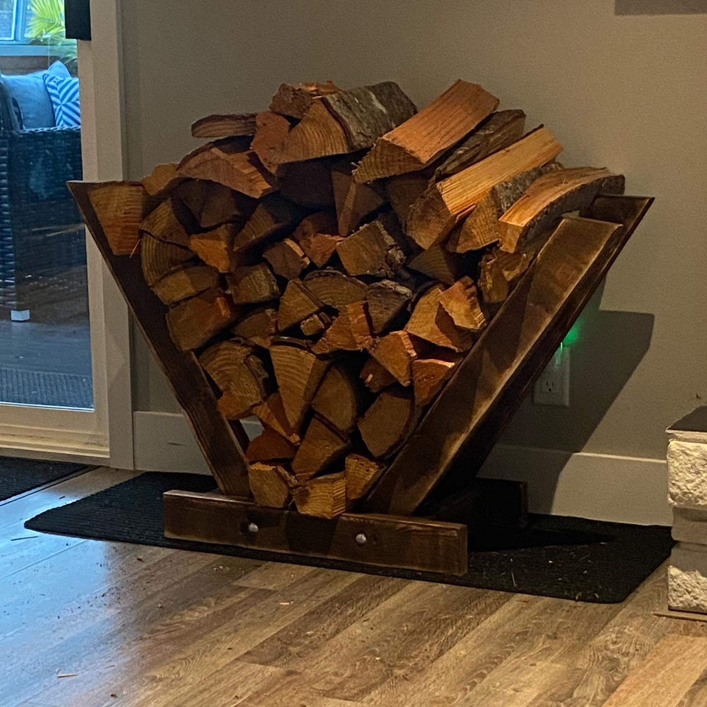 firewood stored indoors