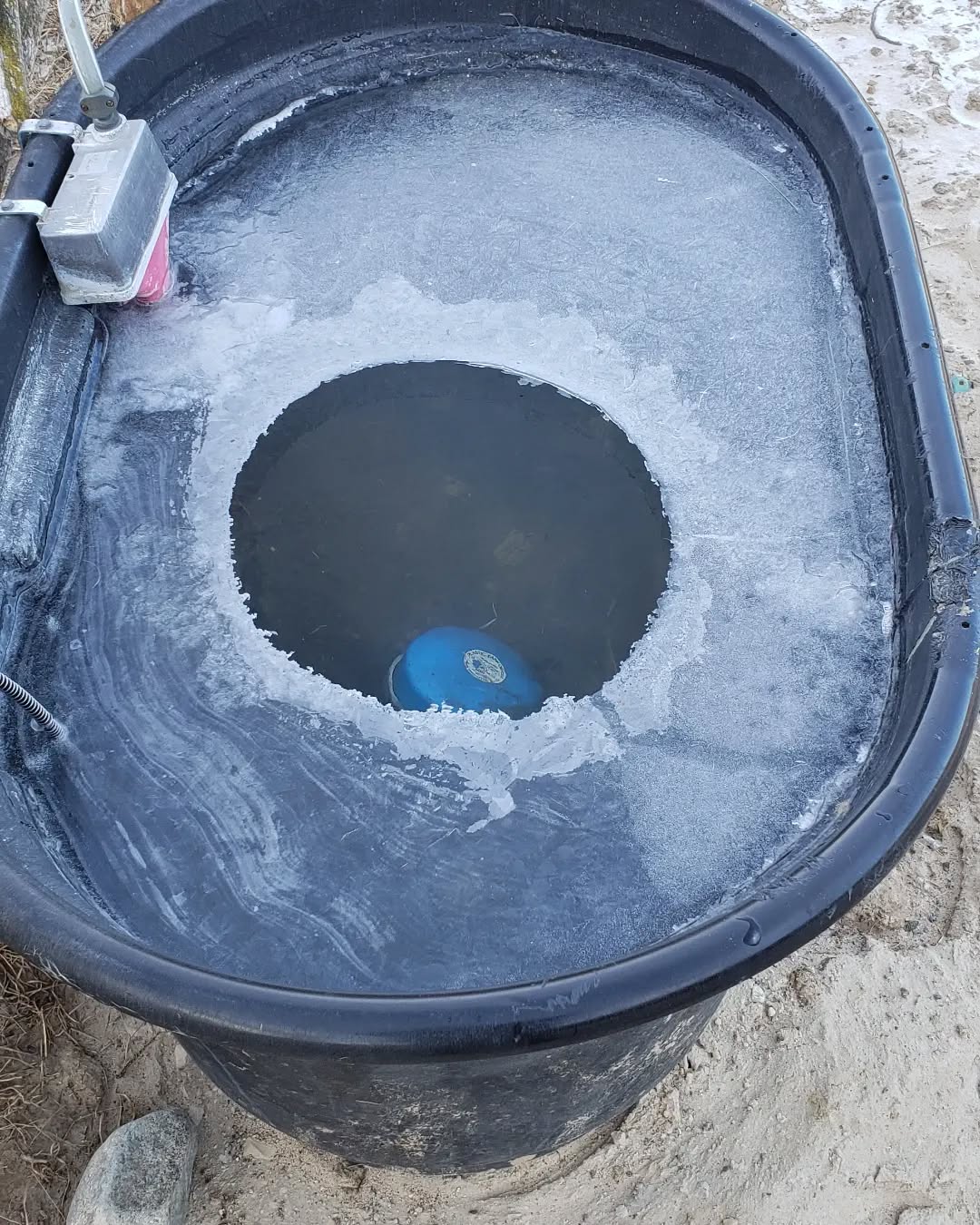 trough with water heater