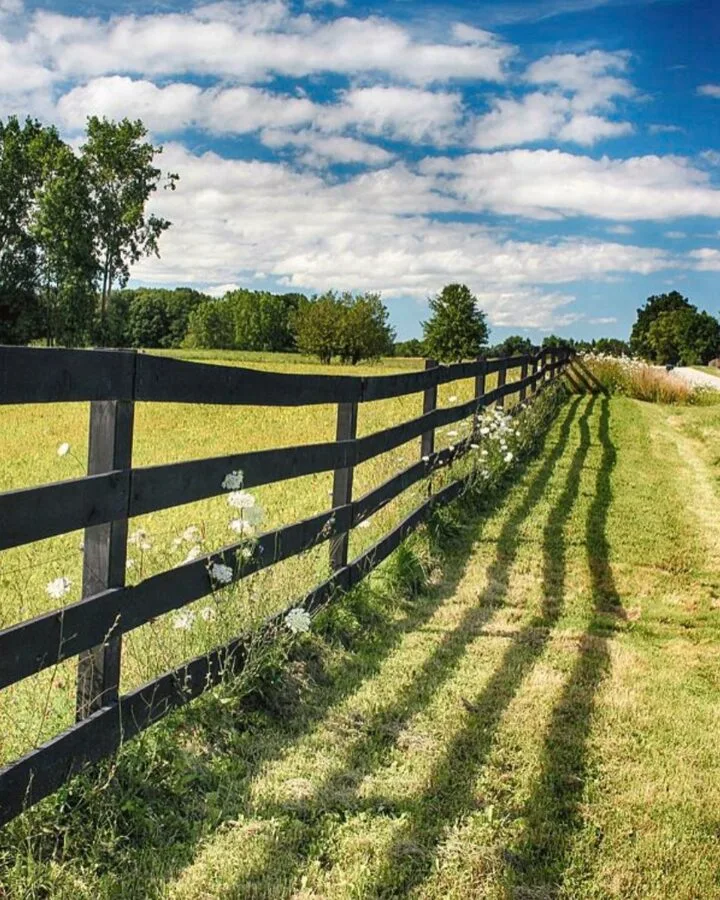 ranch fence for large pasture field