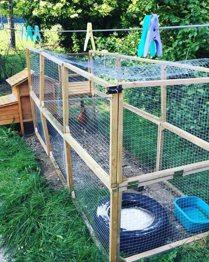 wooden Chicken Run