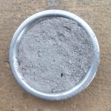 a bowl of wood ash